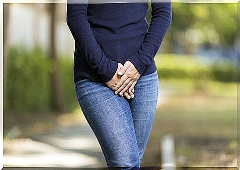 Woman with urinary tract infection