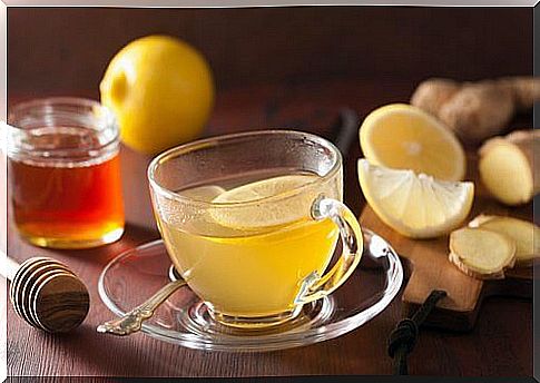 Ginger and lemon tea