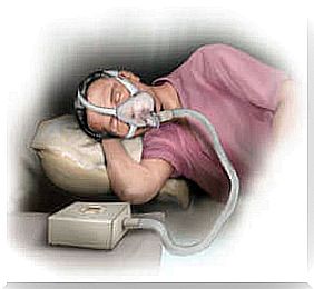 Man with sleep apnea