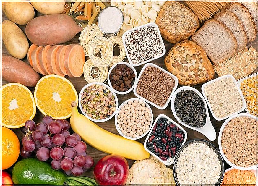 Foods rich in carbohydrates may in small amounts be part of a nutritional treatment for diabetes