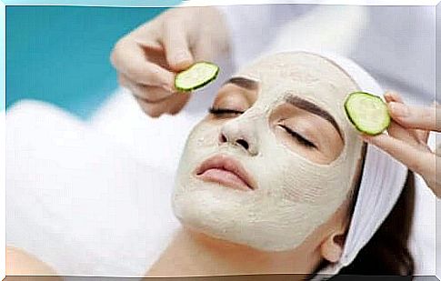 Cucumber is widely used in beauty treatments.  This is because its peel contains a lot of vitamin C and caffeic acid