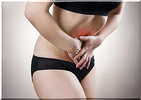 Woman with abdominal pain