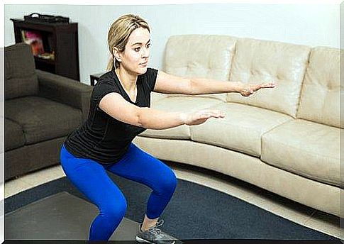 Squats to tone women's problem areas